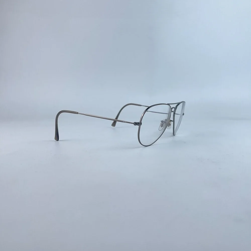 Ray-Ban RB 6049 2620 Unisex Eyeglasses Silver Full‎ Rim Aviator 55-14-140 mm